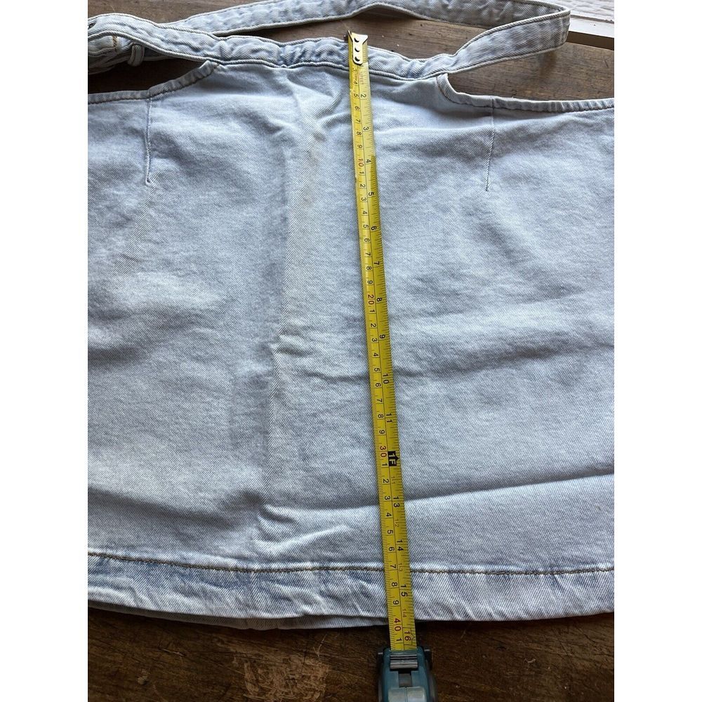 We Wore What Skirt Size Large Womens Light Blue Cut Out Denim Mini NWT - Picture 7 of 10
